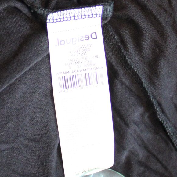 NWT Desigual Daisies Black Retro Short Crochet lined sleveless Dress size small - Picture 8 of 9